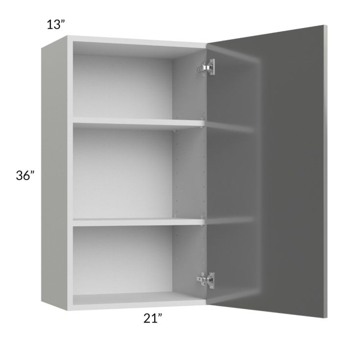 Milan Grey Gloss 21x36 Wall Cabinet