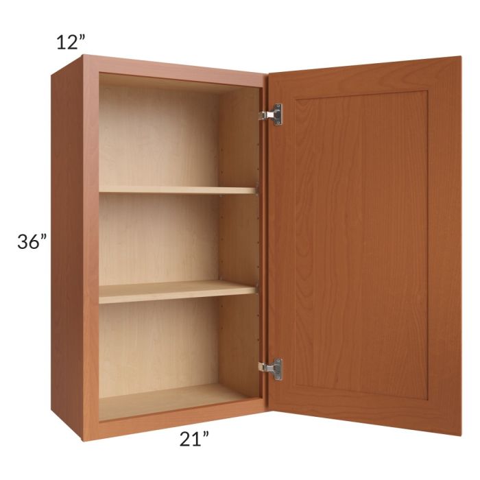 Lexington Cinnamon Glaze 21x36 Wall Cabinet