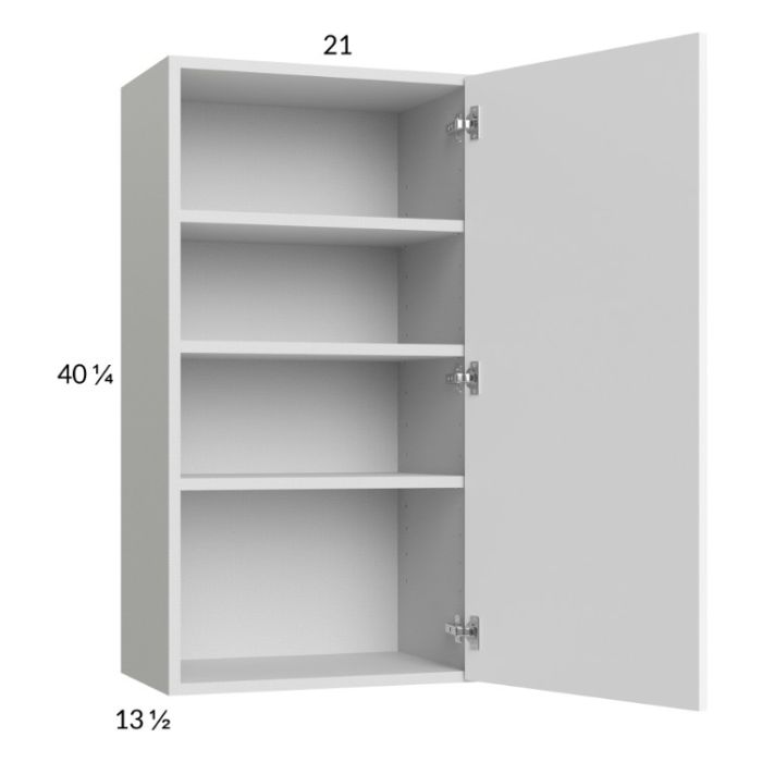 Euro Gloss White 21x40-1/4 Wall Cabinet
