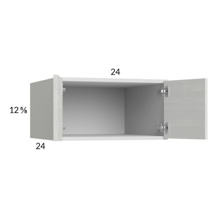 Euro White Grain 24x12-5/8x24 Wall Cabinet