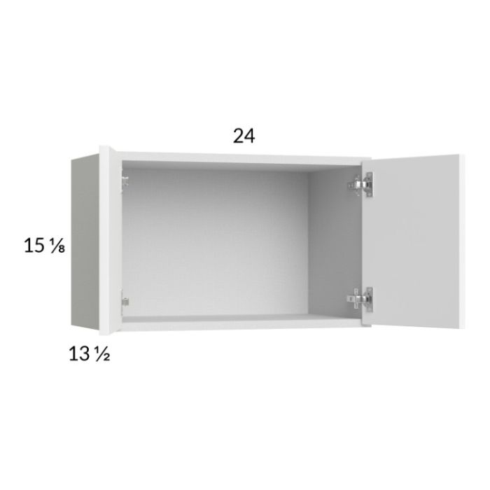 Euro Gloss White 24x15-1/8 Wall Cabinet