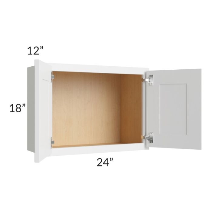 Stratus White 24x18 Wall Cabinet