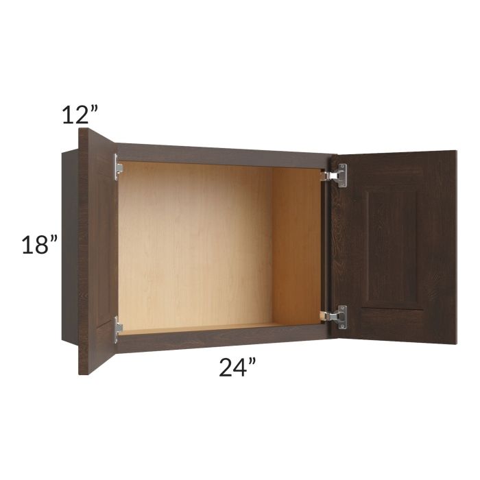 Tuscan Kona Brown 24x18 Wall Cabinet