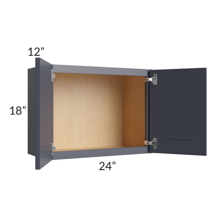 Vienna Indigo 24x18 Wall Cabinet
