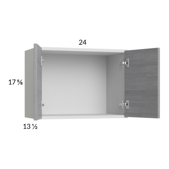 Euro Grey 24x17-5/8 Wall Cabinet