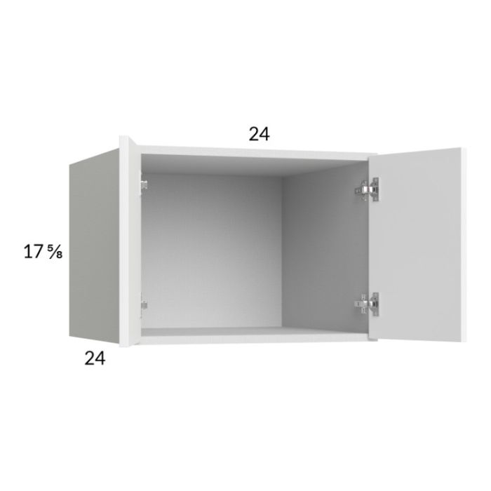 Euro Gloss White 24x17-5/8x24 Wall Cabinet