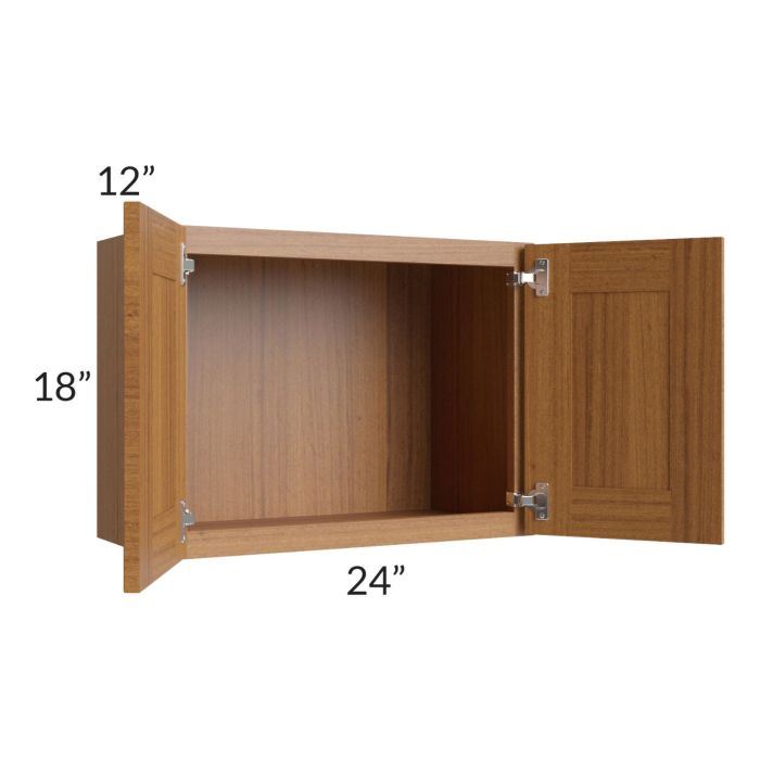 Artisan Walnut Shaker 24x18 Wall Cabinet