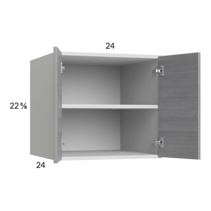 Euro Grey 24x22-5/8x24 Wall Cabinet