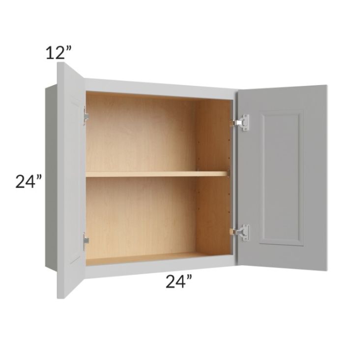 Tuscan Painted Grey 24x24 Wall Cabinet