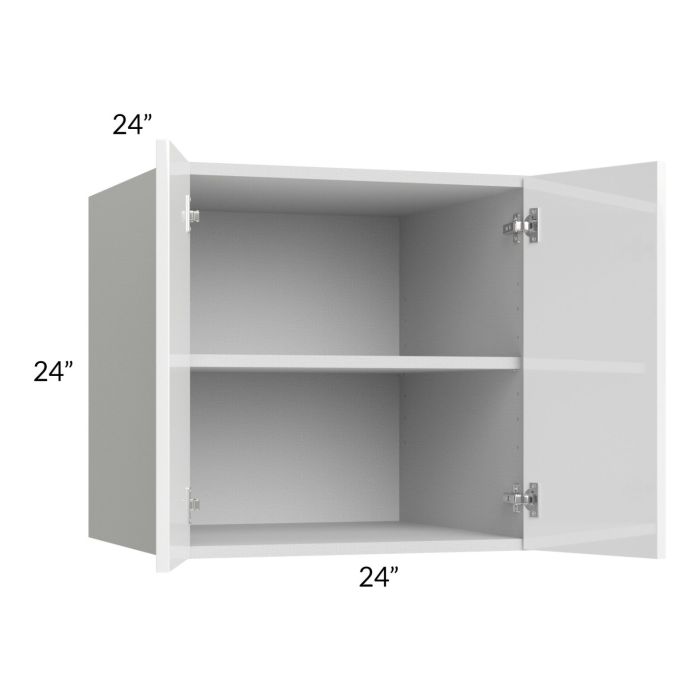 Milan White Gloss 24x24x24 Wall Cabinet