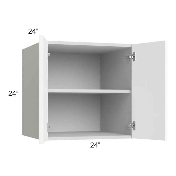 Milan White Matte 24x24x24 Wall Cabinet