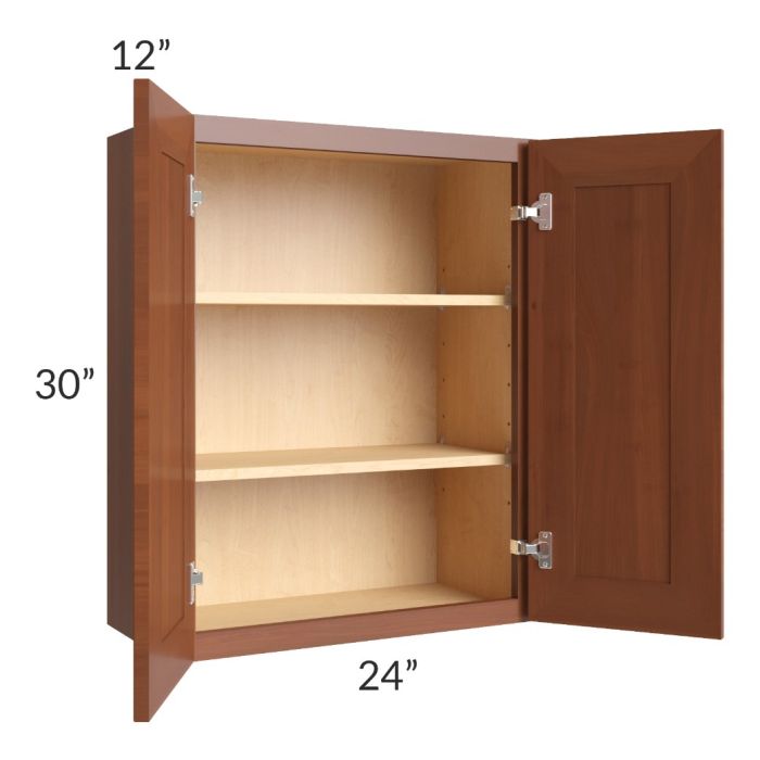 Phoenix Caramel Glaze 24x30 Wall Cabinet