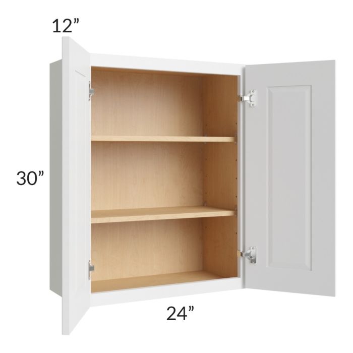 Southport White Shaker 24x30 Wall Cabinet