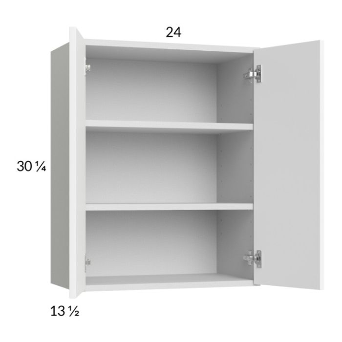 Euro Gloss White 24x30-1/4 Wall Cabinet