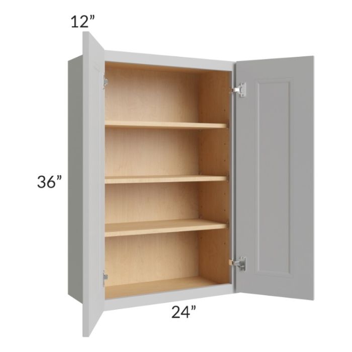 Tuscan Painted Grey 24x36 Wall Cabinet