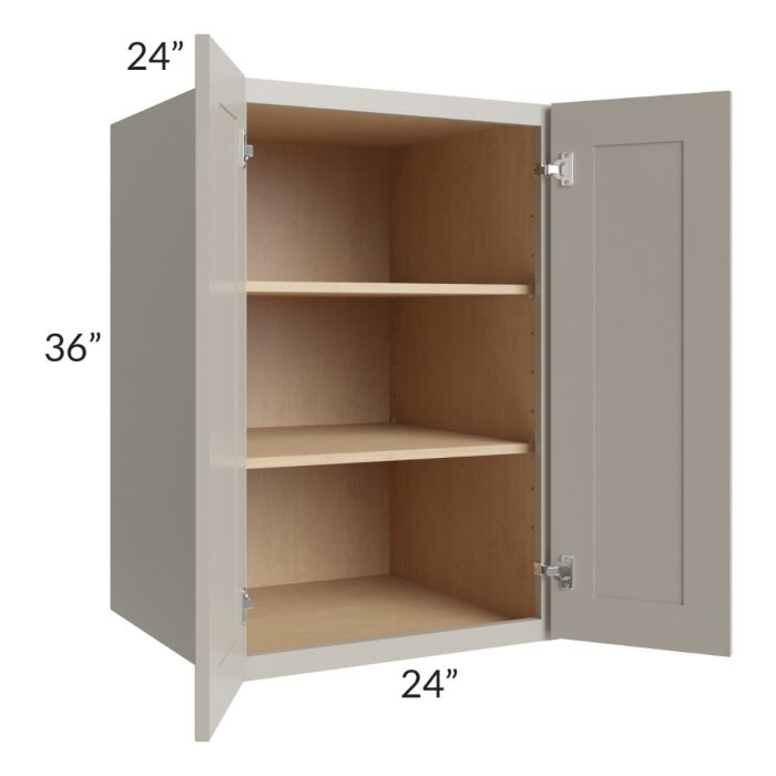 Stratton Light Grey Shaker 24x36x24 Pantry Wall Cabinet