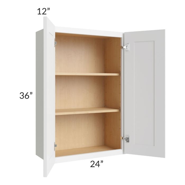 Alpine White Shaker 24x36 Wall Cabinet