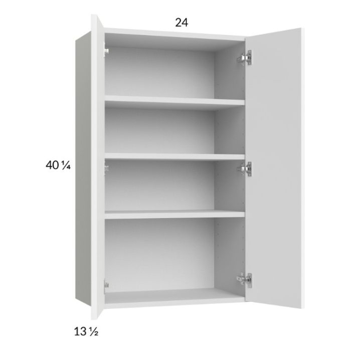 Euro Gloss White 24x40-1/4 Wall Cabinet