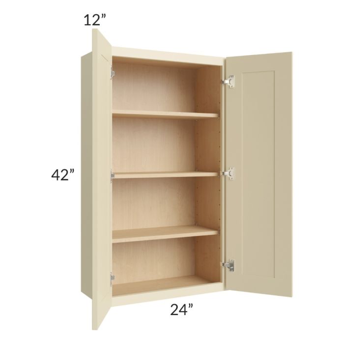 Casselton Ivory 24x42 Wall Cabinet