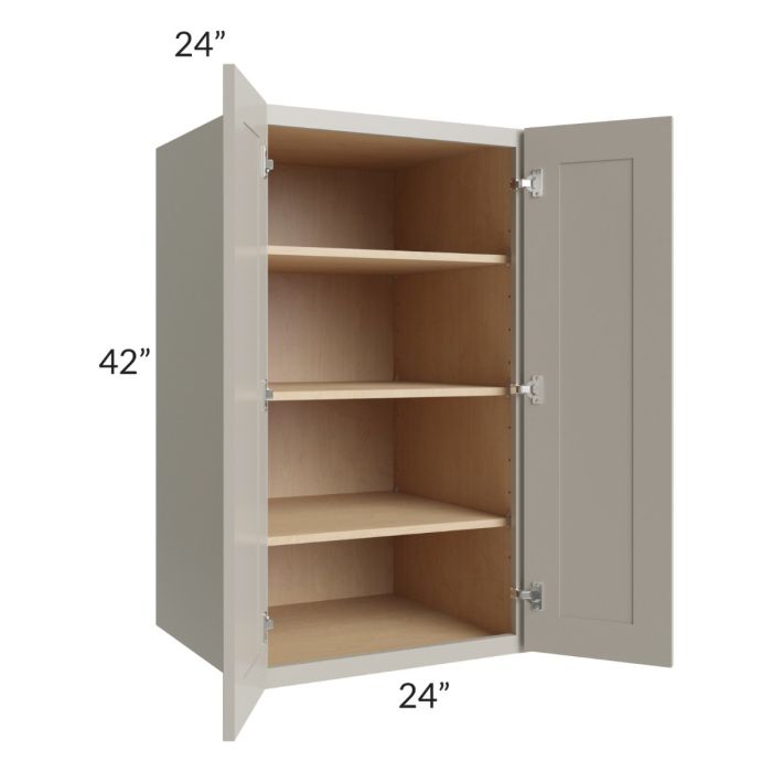 Stratton Light Grey Shaker 24x42x24 Pantry Wall Cabinet