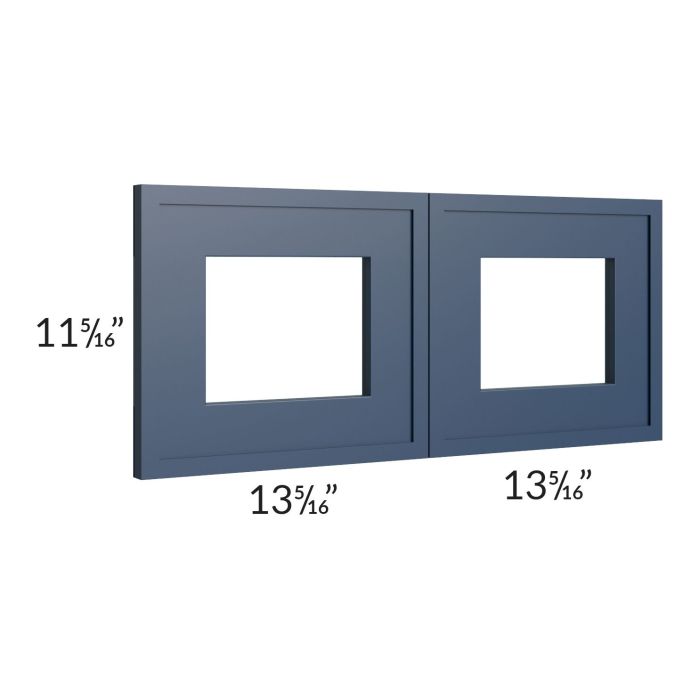 Portland Navy Blue 27x12 Glass Door Only with Glass Included