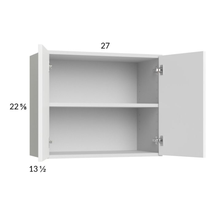Euro Gloss White 27x22-5/8 Wall Cabinet
