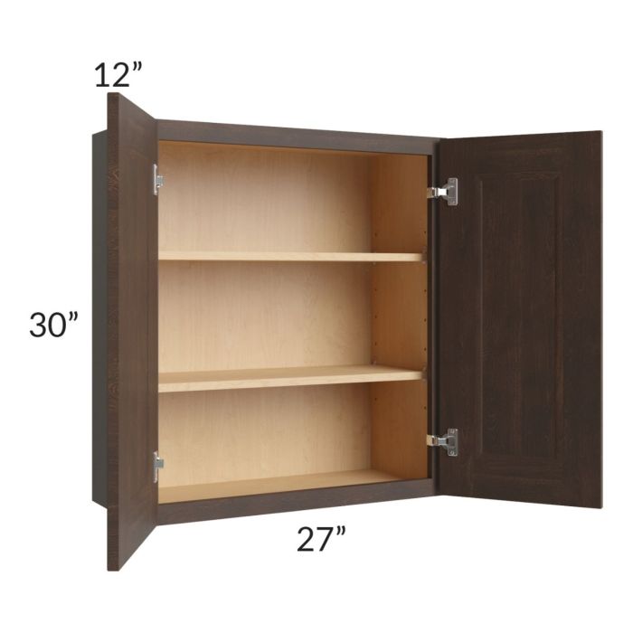 Tuscan Kona Brown 27x30 Wall Cabinet