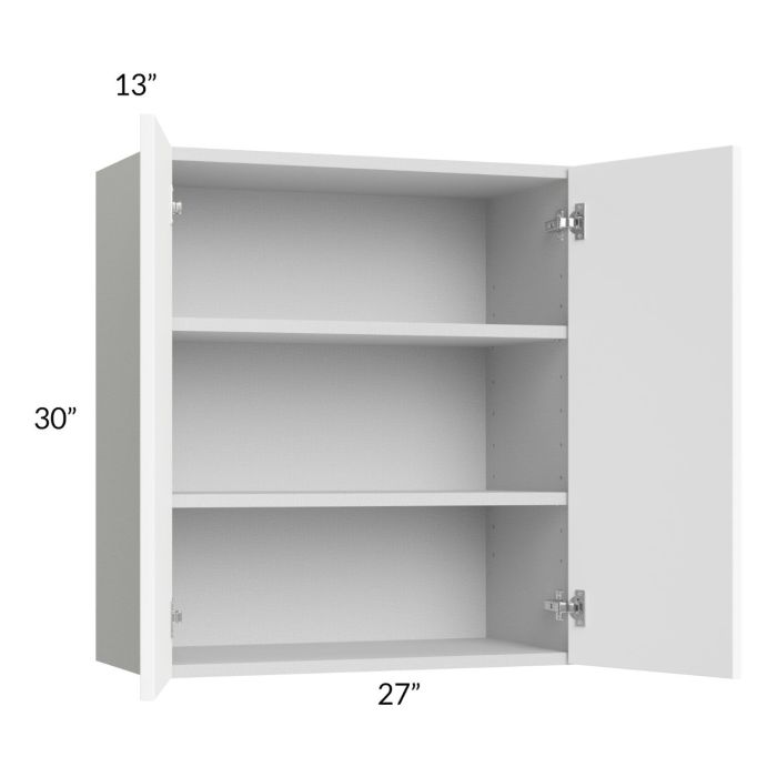 Milan White Matte 27x30 Wall Cabinet