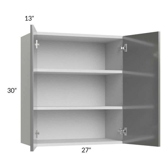 Milan Grey Gloss 27x30 Wall Cabinet