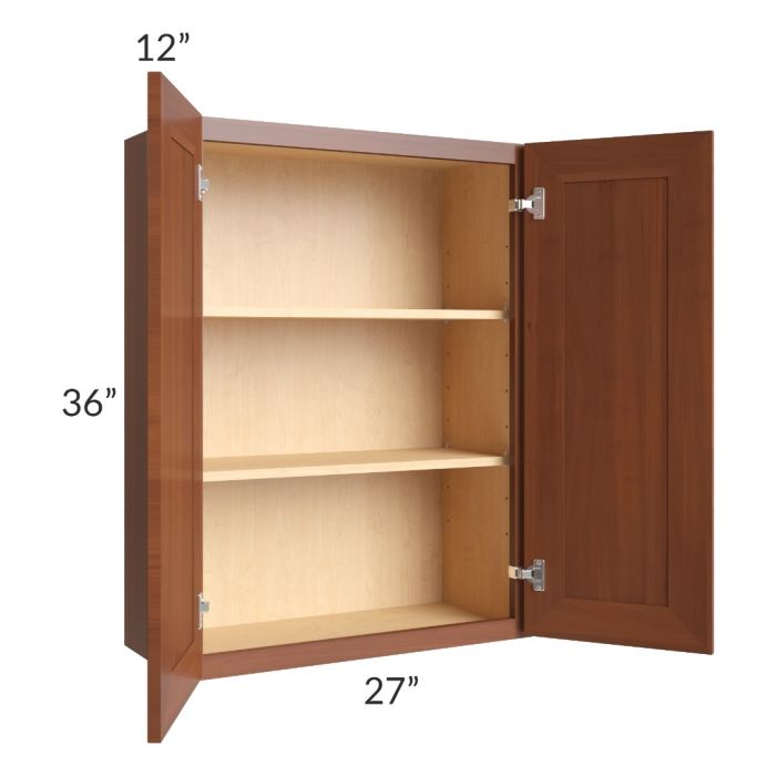 Phoenix Caramel Glaze 27x36 Wall Cabinet