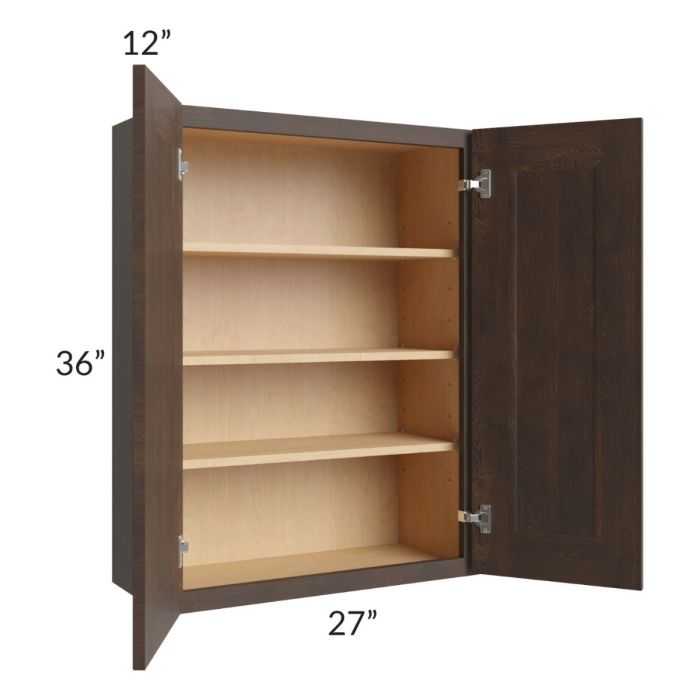 Tuscan Kona Brown 27x36 Wall Cabinet