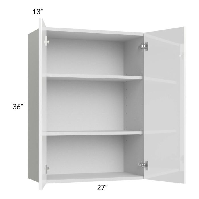 Milan White Gloss 27x36 Wall Cabinet
