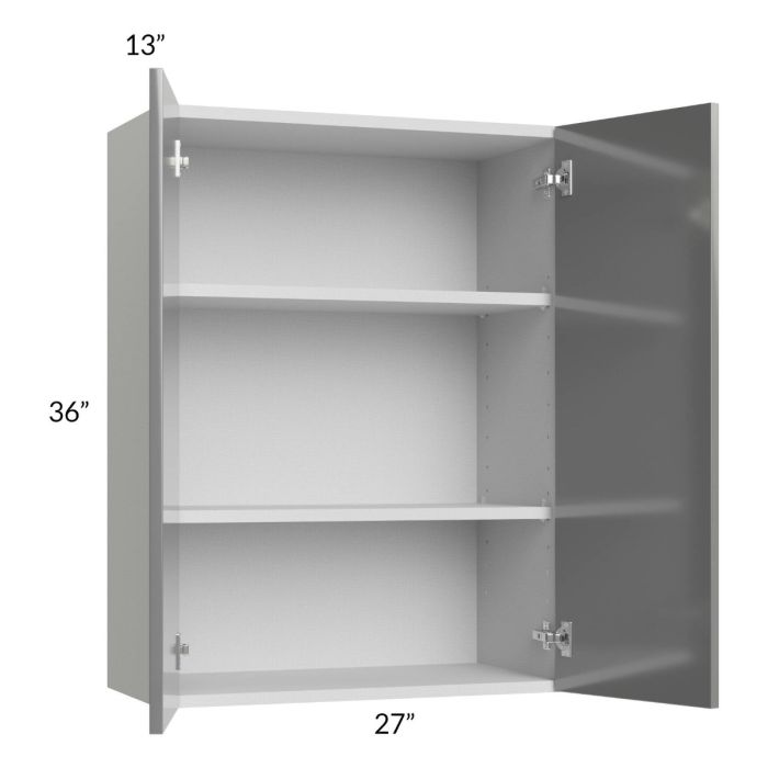 Milan Grey Gloss 27x36 Wall Cabinet