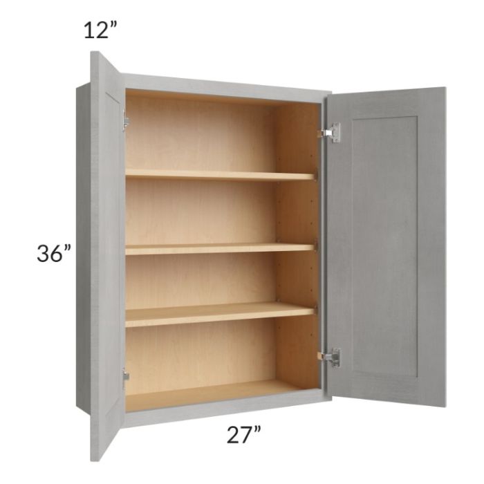 Gramercy Grey Mist 27x36 Wall Cabinet