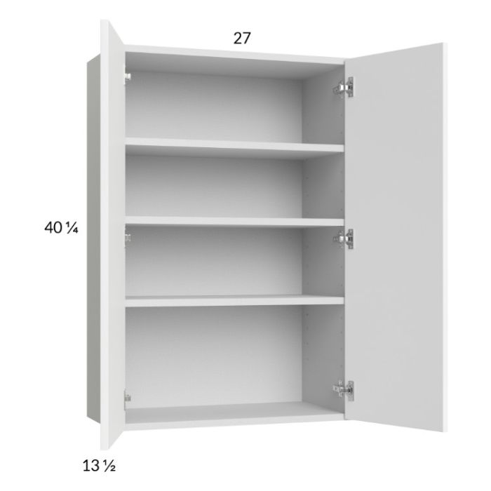 Euro Gloss White 27x40-1/4 Wall Cabinet