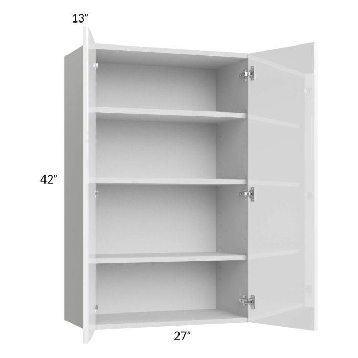 Milan White Gloss 27x42 Wall Cabinet