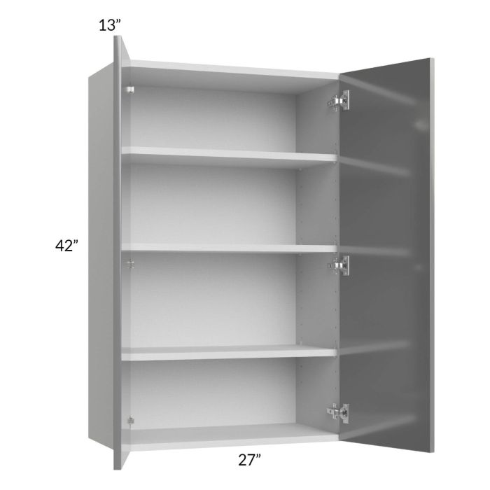 Milan Grey Gloss 27x42 Wall Cabinet