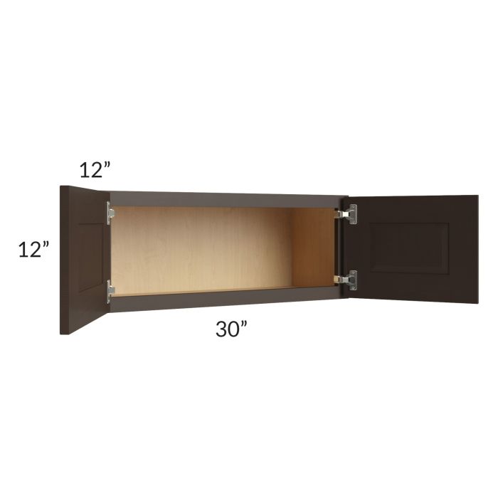 Southport Espresso Shaker 30x12 Wall Cabinet