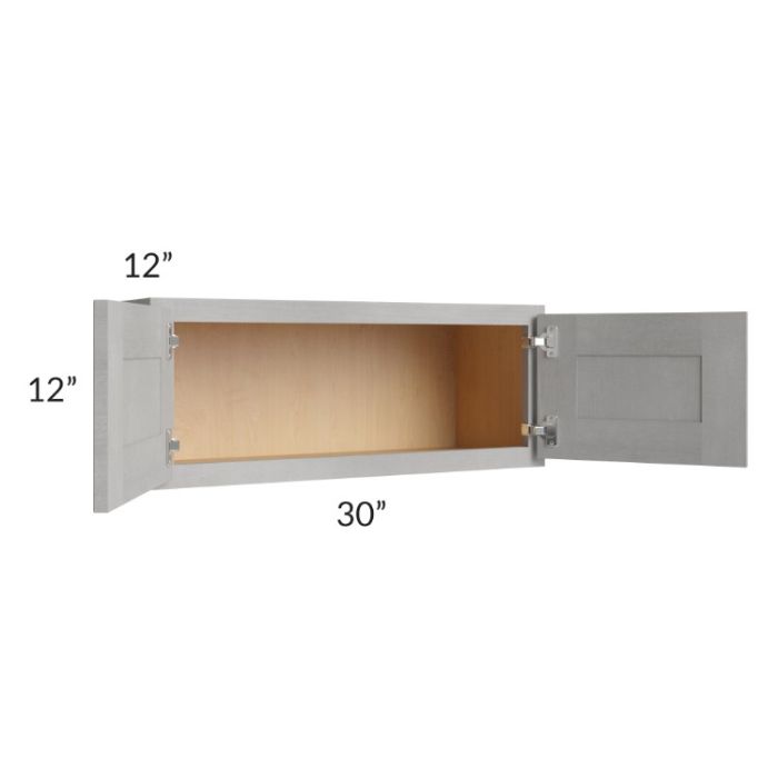 Gramercy Grey Mist 30x12 Wall Cabinet