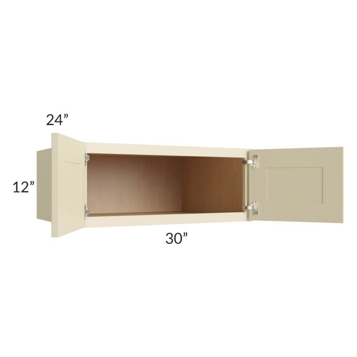 Casselton Ivory 30x12x24 Wall Cabinet