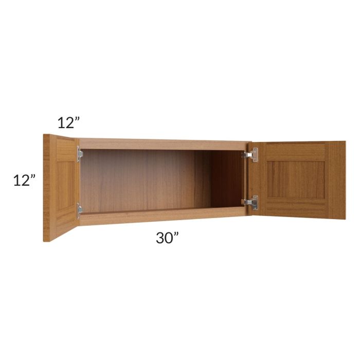 Artisan Walnut Shaker 30x12 Wall Cabinet