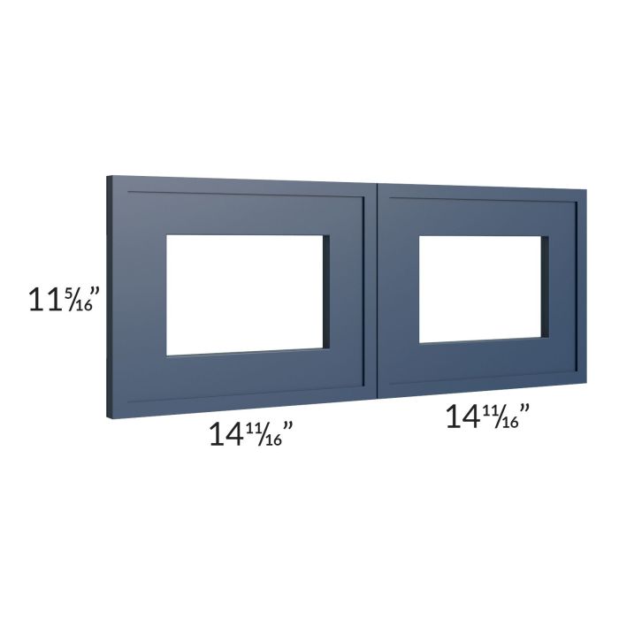 Portland Navy Blue 30x12 Glass Door Only with Glass Included