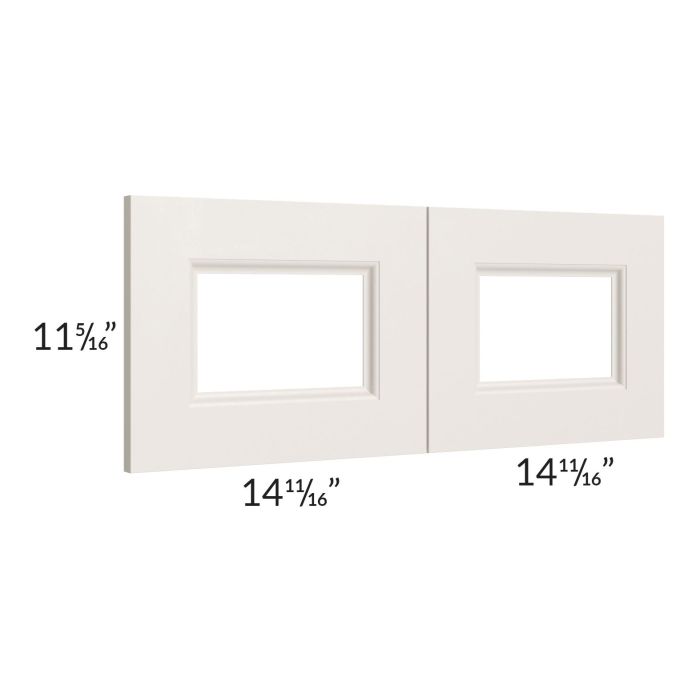 Providence Cream Glaze 30x12 Glass Door Only with Glass Included