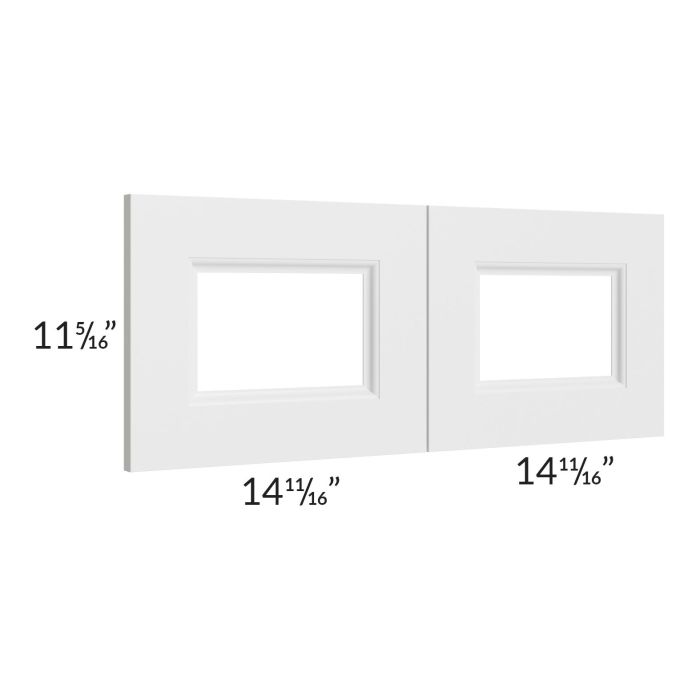 Providence White 30x12 Glass Door Only with Glass Included