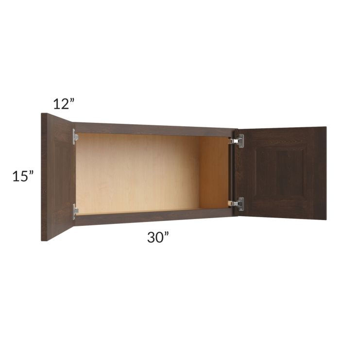 Tuscan Kona Brown 30x15 Wall Cabinet