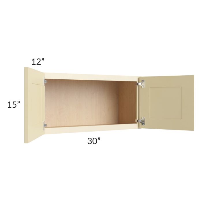 Phoenix Cream Glaze 30x15 Wall Cabinet