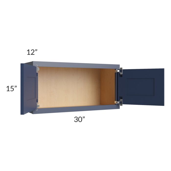 Bayville Blue 30x15 Wall Cabinet