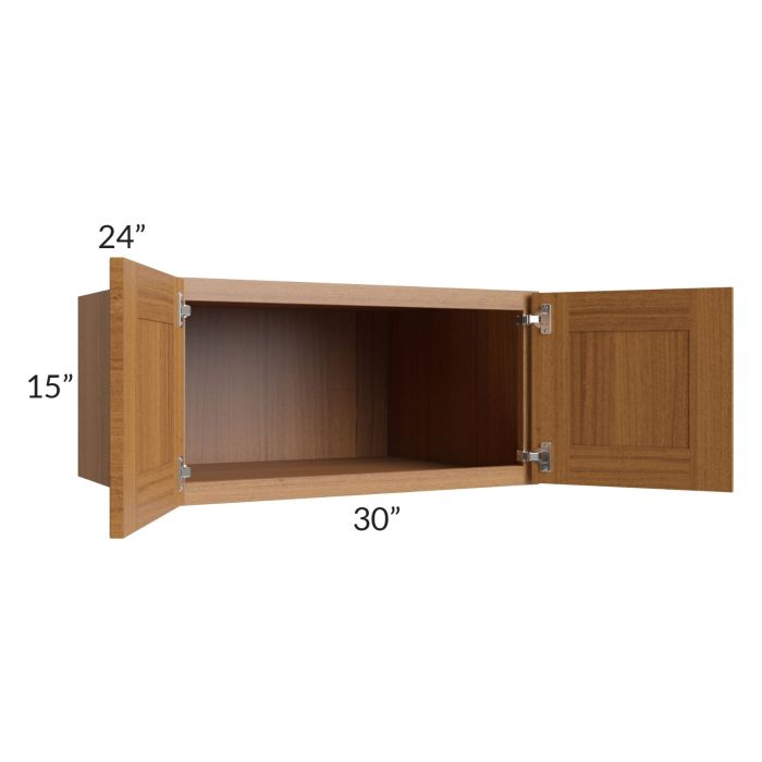 Artisan Walnut Shaker 30x15x24 Wall Cabinet