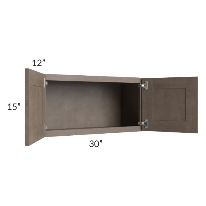 Providence Natural Grey 30x15 Wall Cabinet