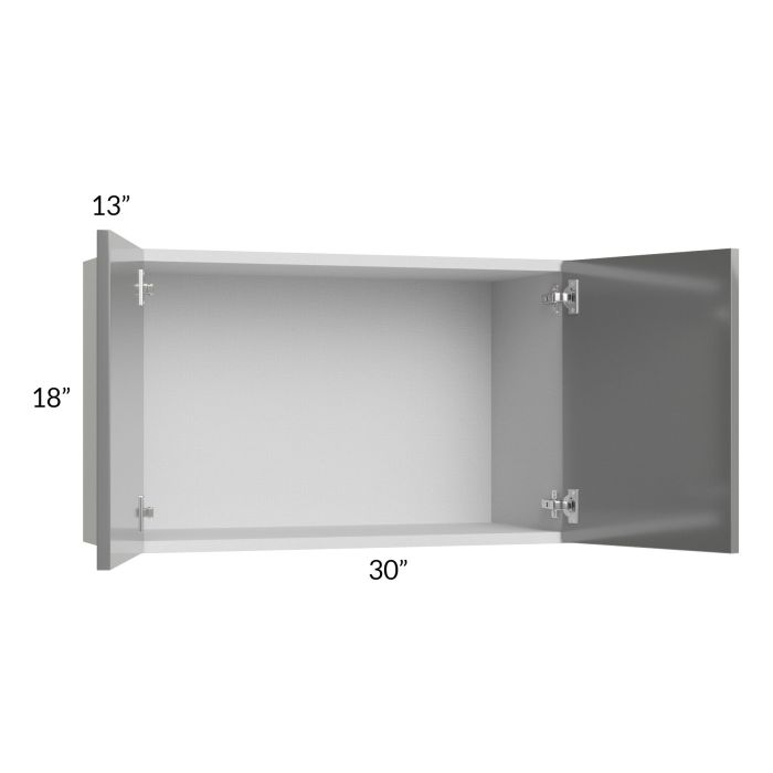 Milan Grey Gloss 30x18 Wall Cabinet